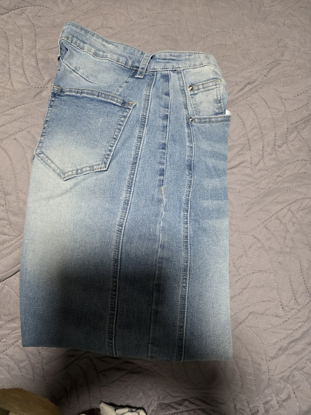 Classic Light Blue Women’s Jeans Skirt